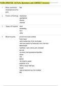 TCRN UPDATED  ACTUAL Questions and CORRECT Answers