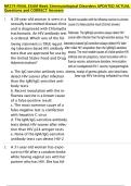 NR574 FINAL EXAM Week 3&colon;Immunological Disorders UPDATED ACTUAL  Questions and CORRECT Answers 