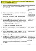 Psychopharmacology of Substance Use Disorders UPDATED ACTUAL  Questions and CORRECT Answers