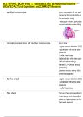 NR574 FINAL EXAM Week 7&colon; Traumatic Chest & Abdominal Injuries  UPDATED ACTUAL Questions and CORRECT Answers