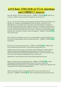 NR574 Bundled Exam Questions WITH  CORRECT Answers