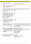 Audiology Praxis UPDATED  ACTUAL Questions and CORRECT Answers