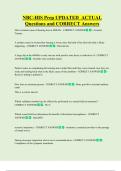 NBC-HIS  Bundled Exam Questions WITH  CORRECT Answers