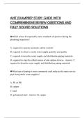 AHIT EXAMPREP STUDY GUIDE WITH COMPREHENSIVE REVIEW QUESTIONS AND FULLY SOLVED SOLUTIONS