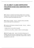 AIC 32 LIABILITY CLAIMS CERTIFICATION EVALUATION EXAMS 2026 QUESTIONS WITH ANSWERS