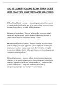 AIC 32 LIABILITY CLAIMS EXAM STUDY GUIDE 2026 PRACTICE QUESTIONS AND SOLUTIONS