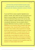 CONTRACTING OFFICER WARRANT BOARD EXAM 2025&sol;2026 NEWEST ACTUAL EXAM WITH COMPLETE QUESTIONS AND VERIFIED ANSWERS &vert;ALREADY GRADED A&plus;&vert;