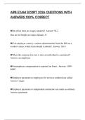 AIPB EXAM SCRIPT 2026 QUESTIONS WITH ANSWERS 100&percnt; CORRECT