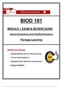 BIOD 101 Module 1 Exam & Review Guide &ndash; 2025 &vert; Portage Learning &vert; Verified Q&As