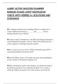 ALERRT ACTIVE SHOOTER EXAMPREP BUNDLED EXAMS LATEST KNOWLEDGE CHECK WITH VERIFIED A&plus; SOLUTIONS AND SCENARIOS