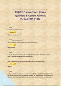 PACAT Practice Test 1 &vert; Exam Questions & Correct Answers&comma; Verified 2025 &vert; 2026&period;       