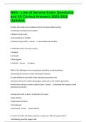 NHA - Line of Service Exam Questions and All Correct Answers 2025-2026 Updated&period;