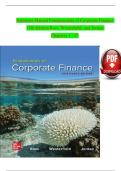 Solutions Manual for Fundamentals of Corporate Finance 13th Edition by Ross&comma; Westerfield & Jordan &vert; 2025&sol;2026 Latest Update &vert; Verified Answers & Step-by-Step Solutions