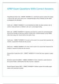 APRP-Exam Questions With Correct Answers