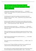 PA AIT&sol;NHA Exam Practice Test 2 Questions and Actual Answers 2025-2026 Updated&period;