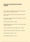 BCOT WEEK 4 QUESTIONS WITH COMPLETE ANSWERS&period;