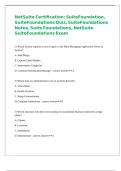 NetSuite Certification - SuiteFoundation&comma; SuiteFoundations Quiz&comma; SuiteFoundations Notes&comma; Suite Foundations&comma; NetSuite SuiteFoundations Exam 