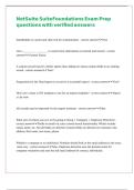 NetSuite SuiteFoundations Exam Prep questions with verified answers