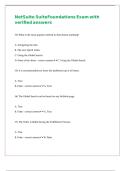 NetSuite SuiteFoundations Exam with verified answers 