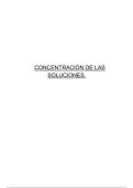TRABAJO DE QUIMICA CONCENTRACI&Oacute;N DE LAS SOLUCIONES