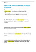 CDA EXAM QUESTIONS AND ANSWERS 2025-2026