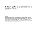 arte y patrimonio El dise&ntilde;o gr&aacute;fico y los principios de la percepci&oacute;n visual&period;
