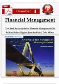 Test Bank for Analysis For Financial Management 13th Edition Robert Higgins&comma; Jennifer Koski&comma; Todd Mitton &lpar;McGraw Hill&comma; 2022&rpar; Isbn N0&colon; 9781260772364 - All Chapters