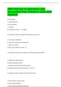 TMU final test &num;1 Questions with Guaranteed Pass Solutions 2025-2026 Updated&period;