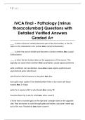 IVCA final - anatomy Questions  with Detailed Verified Answers  Graded A&plus; 