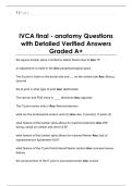 IVCA final - Pathology &lpar;minus  thoracolumbar&rpar; Questions with  Detailed Verified Answers  Graded A&plus;