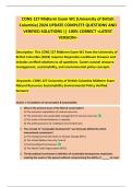 CONS 127 Midterm Exam W1 &lpar;University of British  Columbia&rpar; 2024 UPDATE COMPLETE QUESTIONS AND  VERIFIED SOLUTIONS &vert;&vert; 100&percnt; CORRECT <LATEST  VERSION> 