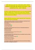 CMN 548 Study Guide Test 4 2025&sol;2026 LATEST UPDATE  COMPLETE QUESTIONS AND VERIFIED SOLUTIONS &vert;&vert; 100&percnt;  GUARANTEED PASS <LATEST VERSION>   