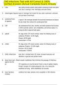 CNS Infections Test with All Correct & 100&percnt; Verified Answers &vert;Actual Complete Exam&vert; Already Graded A&plus;