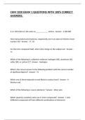CHM 1020 EXAM 1 QUESTIONS WITH 100&percnt; CORRECT ANSWERS&period;