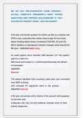NR 603 CEA PRE-DIAGNOSTIC EXAM 2025&sol;2026 &vert;   ACTUAL COMPLETE FREQUENTLY MOST TESTED  QUESTIONS AND VERIFIED SOLUTIONS&sol;GET IT 100&percnt;  ACCURATE&excl;&excl; NEWEST EXAM &sol; JUST RELEASED&excl;&excl;