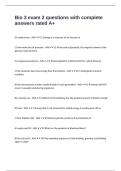 Bio 3 exam 2 questions with complete answers rated A&plus;