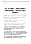 NSC 408 Final Exam Questions  with Detailed Verified Answers  Graded A&plus;