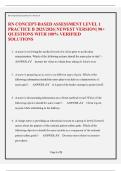 RN CONCEPT-BASED ASSESSMENT LEVEL 1 PRACTICE B 2025&sol;2026&vert; NEWEST VERSION&vert; 90&plus; QUESTIONS WITH 100&percnt; VERIFIED SOLUTIONS