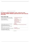 RN CONCEPT-BASED ASSESSMENT LEVEL 1 PRACTICE A NGN 2025&sol;2026&vert; NEWEST VERSION&vert; QUESTIONS WITH 100&percnt; VERIFIED SOLUTIONS