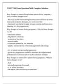 NSNE 7100 Exam Questions With Complete Solutions
