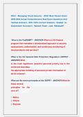 WGU - Managing Cloud Security - D320 Most Recent Exam  2025-2026 Actual Comprehensive Real Exam Questions And   Verified Answers &vert; With 100&percnt; Correct Answers &sol; Graded  A&plus;  Guaranteed  Success&excl;&excl; &vert;  Newest  Exam &vert; Just  Released&excl;&excl; 