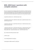 BIOL 4003 Exam 1 questions with complete solutions
