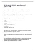 BIOL 4003 EXAM I question well answered