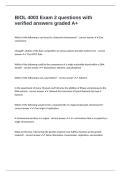 BIOL 4003 Exam 2 questions with verified answers graded A&plus;