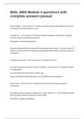 BIOL 4003 Module 4 questions with complete answers passed