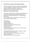 NUR 303 Exam 1 Questions With Complete Solutions