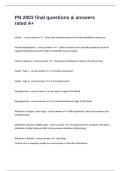 PN 2003 final questions & answers rated A&plus;
