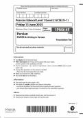 2025 Pearson Edexcel GCSE Persian paper 4 &lpar;1PNO&sol;4F&colon; Writing in Persian&rpar;