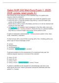 Galen NUR 242 Med-Surg Exam 1&period; 2025  2026 update rated grade A&plus; 