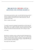 BBH 440 EXAM 4 &lpar;2025-2026&rpar; ACTUAL  QUESTIONS AND ANSWERS GRADED A&plus;